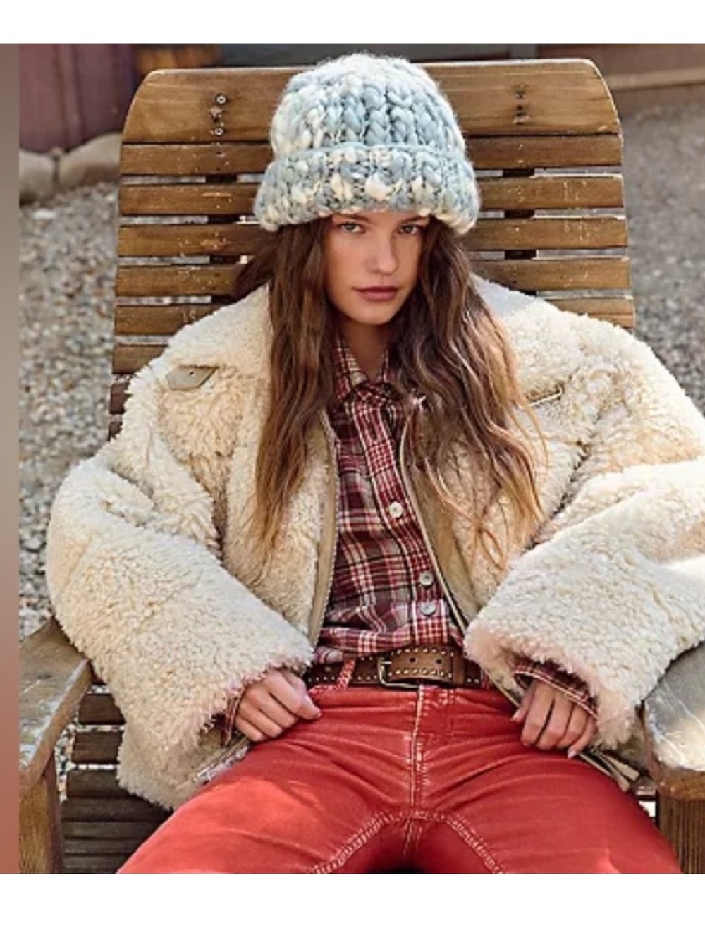 Free People Cream Teddy Jacket - Picture 2 of 4